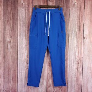 Figs High Waisted Yola Skinny Scrub Pants Womens Medium Blue Medical W22SW2013
